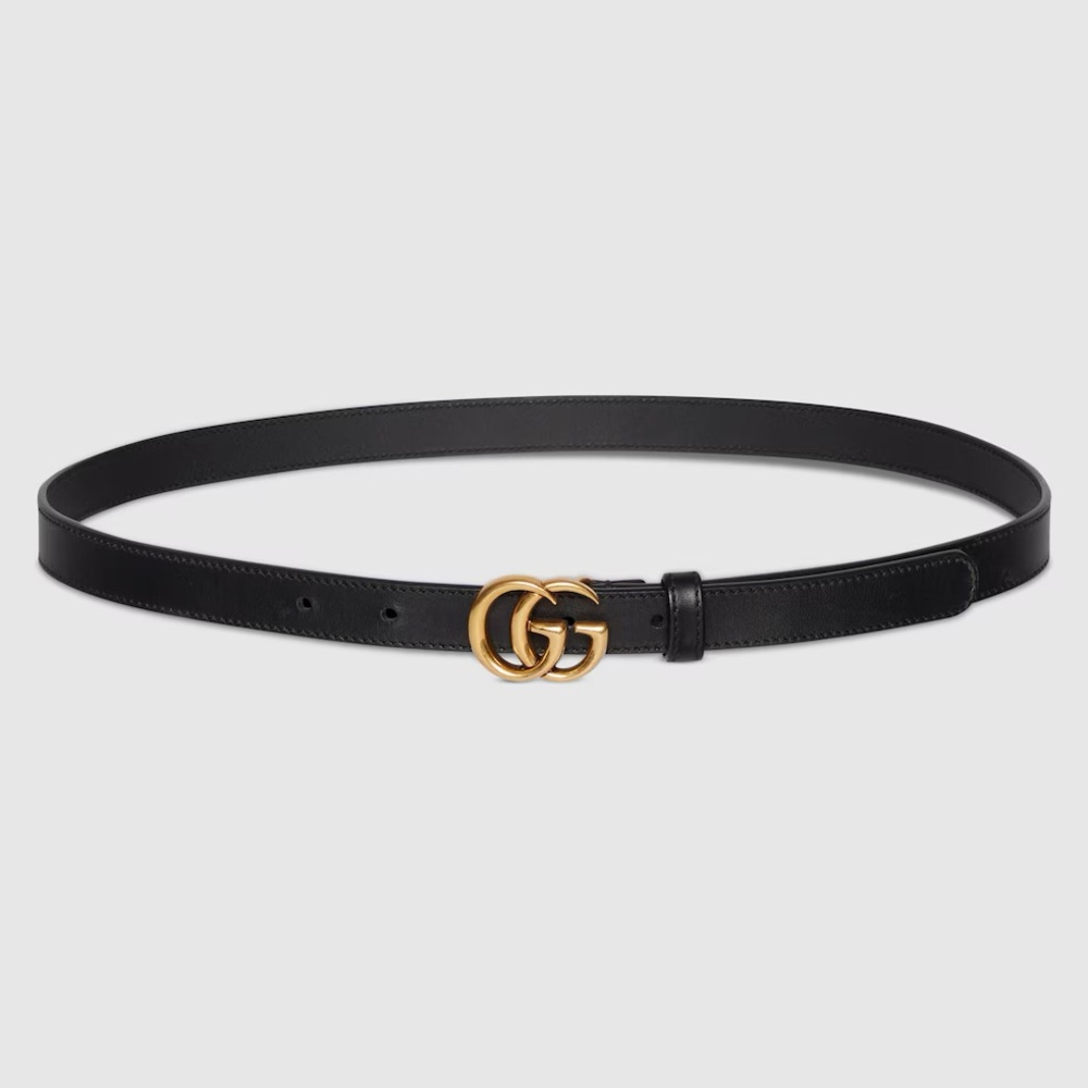 Gucci GG Marmont Thin Leather Belt